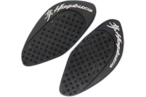 ZXXM Black Gas Fuel Tank Pad Traction Side Fuel Knee Grip Decal Compatible with Suzuki Hayabusa GSXR1300 2008-2016