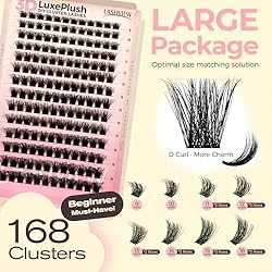 LASHVIEW Lash Clusters 3D 168pcs D Curl Lash