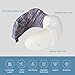 LANGRIA Memory Foam Neck Pillow U-Shape Travel Pillow Ergonomic Contoured Design with Adjustable Neck Size Washable Cover for Plane Train Car Bus Office (Striped Arctic Purple)