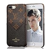 Mulafnxal Case for iPhone 7 Plus /8 Plus 5.5 inch[Genuine Leather Shockproof Ultra Thin Cover][Luxury Back Card Holder Design Cases for iPhone 7Plus ][Support Wireless Charging]-V Card