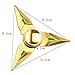 Darts Tri-Spinner Fidget Spinner Fidgeted Cube Spinner Toys Helps Focusing Fidget Toy Gold Fidget Metal Spinner Tri-Spinner Fidget Naruto Shuriken Spinner Toys Kids toys(Gold)