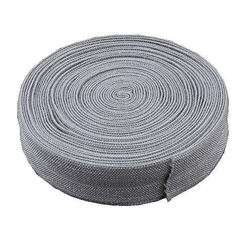 RAYLINE-DO RayLineDo® 15 Yards Flat Elastic Sewing Ribbon Bands Elastic Cord Spool Band Stretch Band Webbing Sewing Elastic DIY Craft Accessories Gray