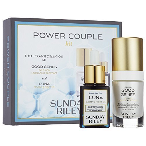 Sunday Riley Power Couple Total Transformation Kit with Good Genes and Luna Oil by Sunday Riley