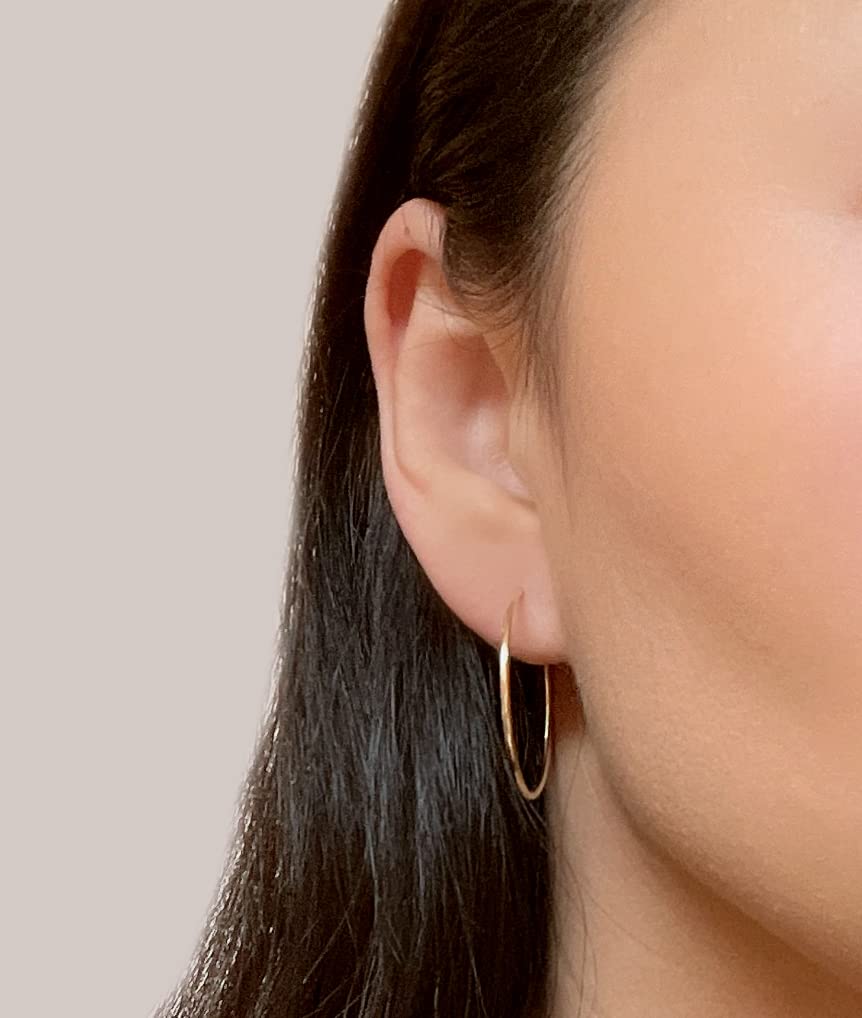 Gold Fill Hoop Earrings
