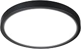Defurhome 22cm LED Ceiling Light 18W 5000K IP54 Black Dome view 9