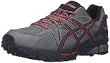 ASICS Men's Gel-Kahana 8 Trail Runner, Shark/Black/True Red, 13 M US