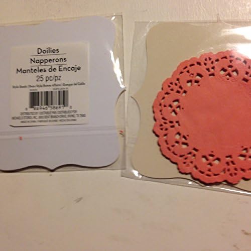 Rosey pink 4" Paper Lace Doilies (25 per pkg)(2 pkgs per order=50 doilies)