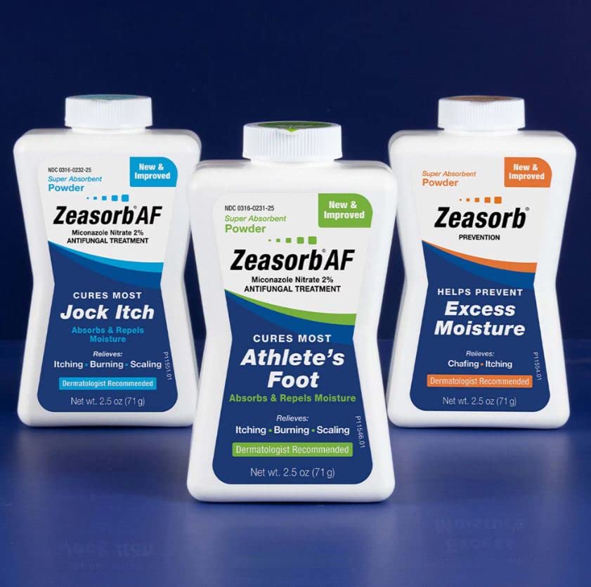 Zeasorb Antifungal Treatment Powder, Jock Itch 2.5 Oz, Pack Of 6 on