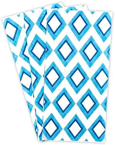 Blue Diamond Cloth Like Guest Towels Napkins, 1/6 Fold, 17 Inch by 12 Inch, 100 Units Per Pack