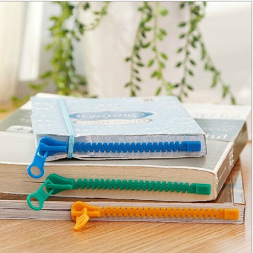 3pcs Zipper Bookmark Page Marker Zipper Bookmark Page Holder Novelty Present Office Products, Office & School Supplies, Labels, Indexes & Stamps, Bookmarks