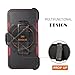 FOGEEK iPhone 6S Plus Case, Protective Case Heavy Duty Cover Compatible for iPhone 6 Plus & iPhone 6S Plus 5.5 inch 360 Degree Rotary Belt Clip & Kickstand (Wine Red/Rose)