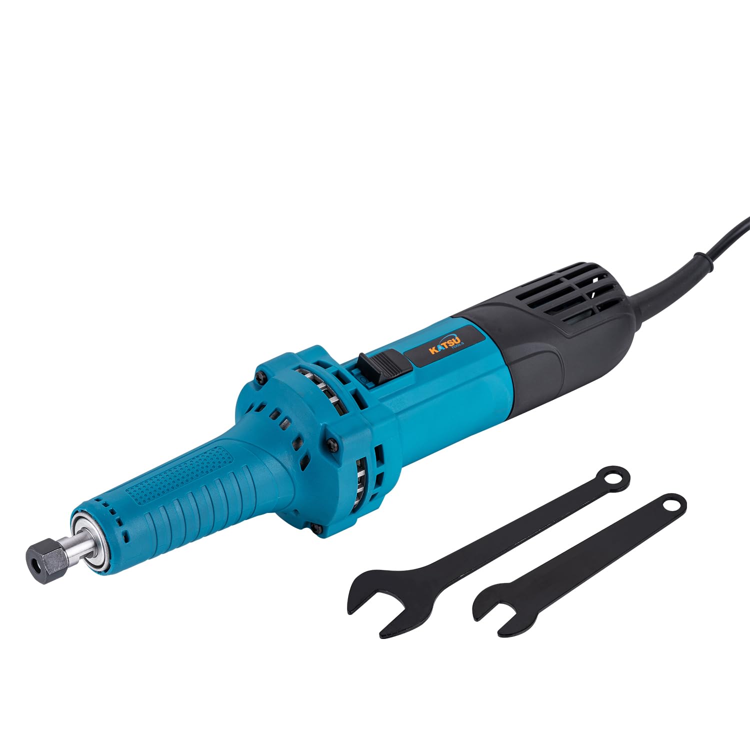 KATSU Tools Die Grinder 710W, 6mm Locking Nut Chuck, Compact Barrel Grip, Electric Straight Grinder Rotary Tool for Construction Grinding Polishing