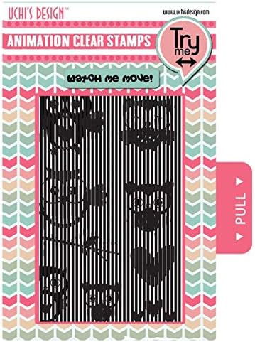 UCHIDesign Animation Clear Stamp - Flying Owls