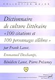 Dictionnaire de culture littéraire : 