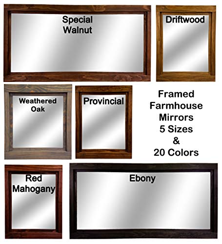 image for Renewed Decor & Storage Farmhouse Large Framed Mirror Available in 6 S