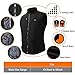ARRIS Heated Jacket for Men, Electric Heating Warm Coat with 7.4V Rechargeable Battery/8 Heating Areas/Phone Charging Function for Winter Use Black…