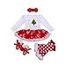 Bigface Up Baby Girls My First Christmas Costume Party Dress Tutu Outfits 4PCS Set