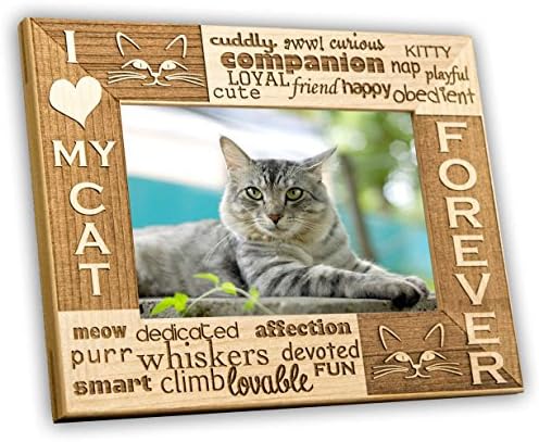 I Love My Cat 5x7 Picture Frame