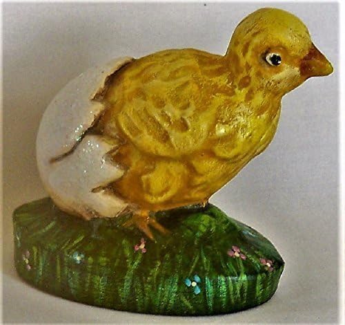Chalkware Easter Chick - Handmade, Hand Painted, Decorative, Chalkware, Easter Chick, Egg, Children Gift, One-of-a-Kind Decoration