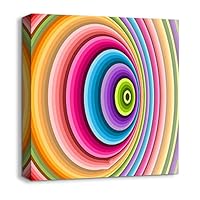 Canvas Wall Art Rainbow Canvas Prints Home Artwork Decoration for Living Room,Bedroom - 12x12 inches