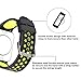 Apple Watch Breathable Band 42mm,Usitek Silicone Replacement iWatch Bands Sport Strap with Silver Metal Adapter for Apple Watch Nike+,Series 2,Series 1,Sport,Edition.(Black&Volt )