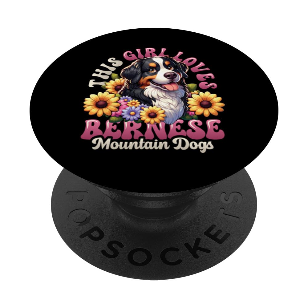 Sennenhund Girls Bernese Mountain Dog PopSockets Swappable PopGrip