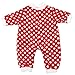 Baby Doll Red Clothes Clothing Rompers Jumpsuits Dresses for 16 - 18 Inches American Girl Dolls by AOFUL
