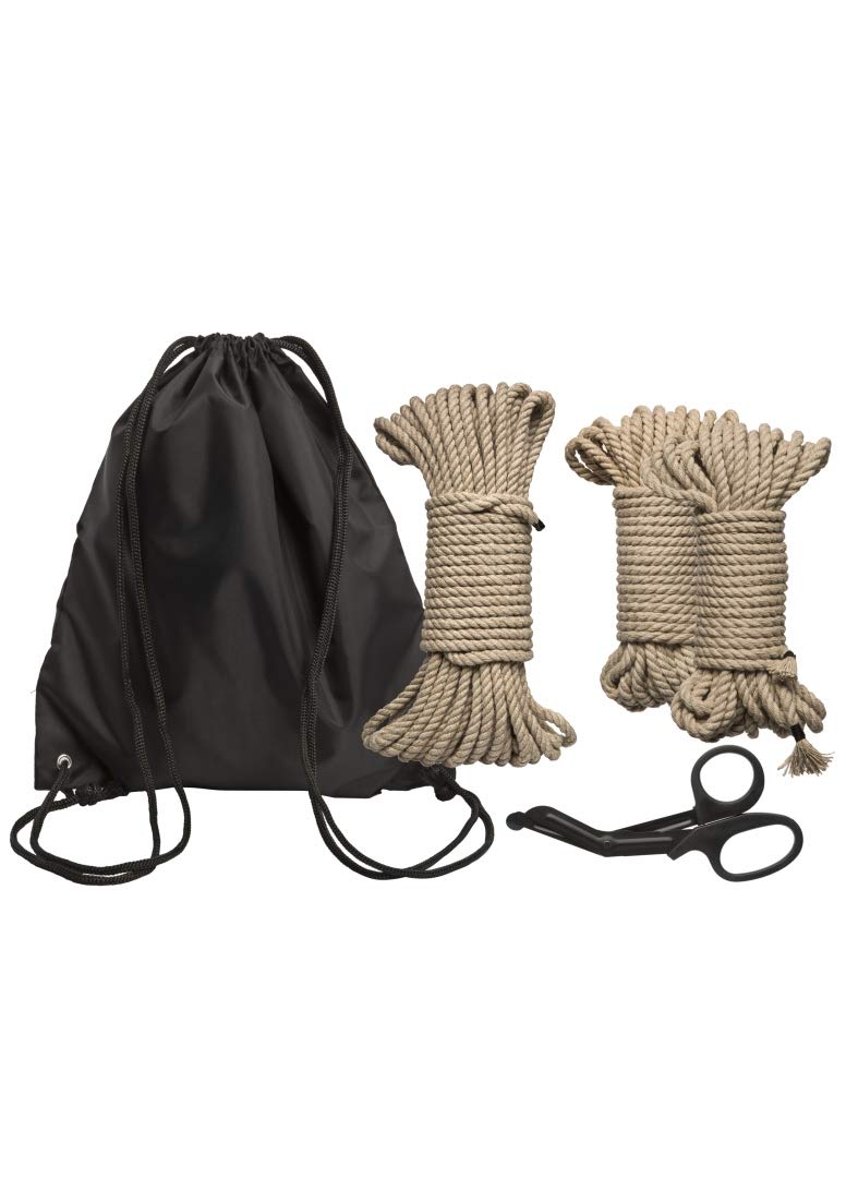Doc Johnson Kink Bind and Tie Initiation Hemp Rope Kit, 5-Piece