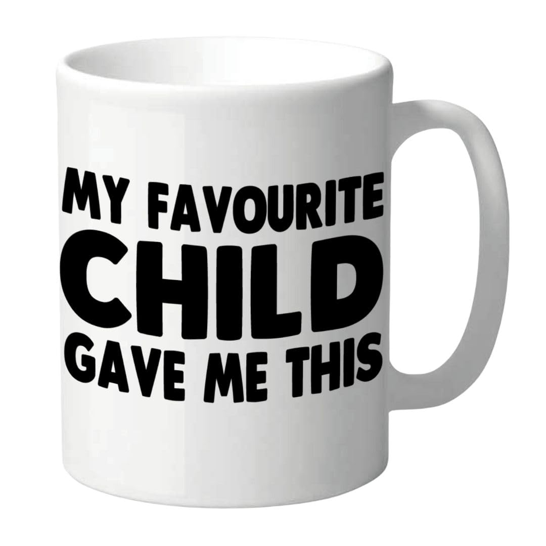 Wanky Candles My Favourite Child gave me This Mug for Dad,Daddy, Grandad 110z Ceramic CMUG183