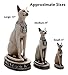 Discoveries Egyptian Imports Bastet Cat Goddess Statue - White - 5.5