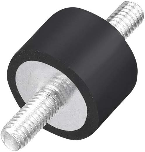 sourcing map D15 x H10 Rubber Vibration Isolator Mounts Shock Absorber with M4 x 10mm Studs 8pcs - Image 4