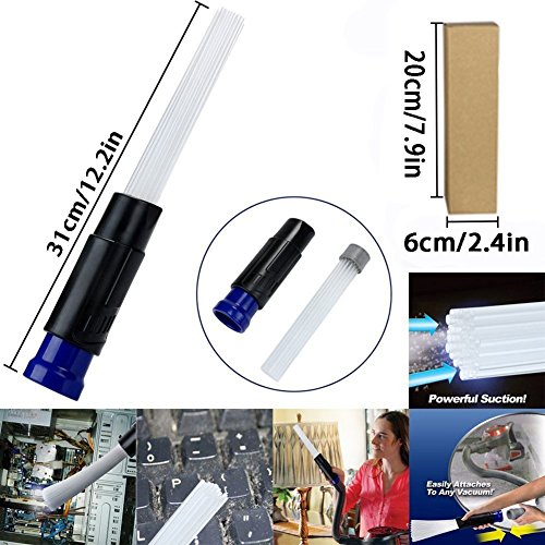 YSBER Dust Brush As Seen on TV 2018 Brush Cleaner Remover Universal Vacuum Attachment-Air Vents/Keyboards/Drawers/car/Tools/Crafts/Jewelry/Plants