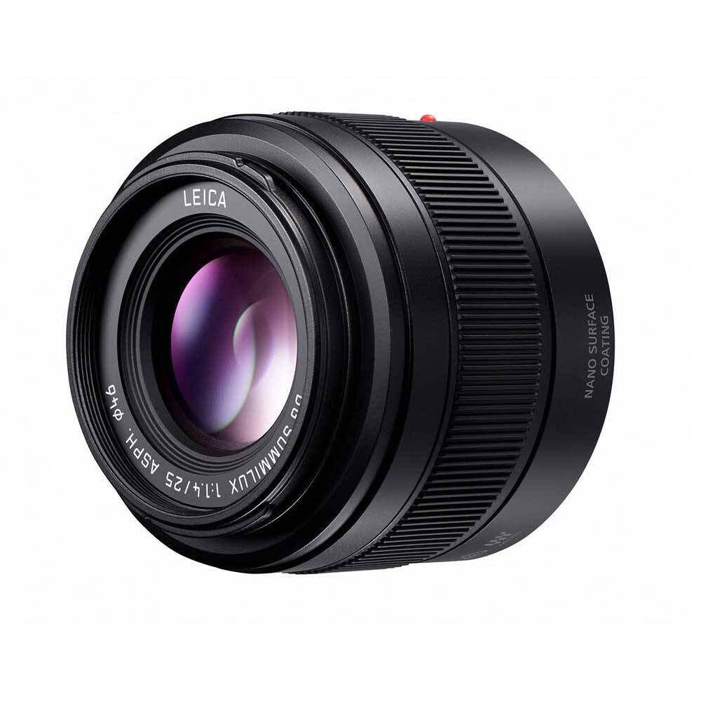 Panasonic H-XA025 Leica DG Summilux Lens 25 mm (50 mm KB), Dust Protection, Splashproof, F1.4 Black