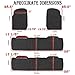 U.A.A. Inc. Heavy Duty MT-9024 Rubber Floor Mats Universal Car Truck SUV (Black)