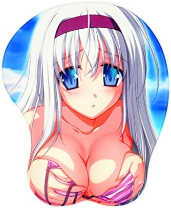 Tangibler-Anime Game Girl 3D Big Breast Cosplay Sexy Beauty tangible Feel real Mass lovers Silicone Wrist Rest Mouse Pad (009)