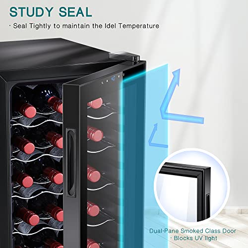 STAIGIS 18 Bottle Compressor Wine Cooler Refrigerator, Small