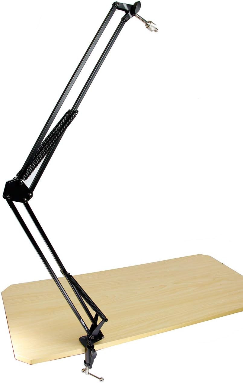 TASCAM TM-AM2 Scissor Arm Microphone Stand, Black - Image 4