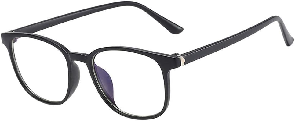 YBWZH Women Man Eyewear Retro Flat Mirror Round Computer Readers Eyeglasses Frames for Prescription Lens Anti-blue Light