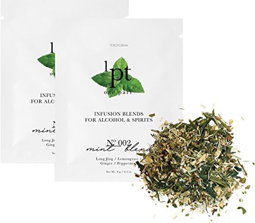 Teroforma 1pt MINT Infusion Blend for Alcohol & Spirits โ Flavor Infuser Packets for Home Infusion (Single Pack, 2 Packets)