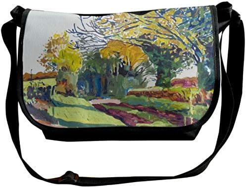 メッセンジャーバッグ ショルダーバッグ 新作入荷 新品 秋 色 木 アート 自然風景 油絵 クロスボディバッグ 斜めがけ ワンショルダー カバン 通学 リュックサック おしゃれ 肩掛け 自転車 収納ポケット 通勤 大容量 多機能 旅行に快適 アウトドア カジュアル