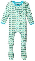 KicKee Pants Baby Boys Print Footie Prd-kpf175-aa, Aloe Ants, Newborn