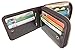 Admetus Men's Genuine Leather Bifold Zip-around Wallet with Elegant Gift