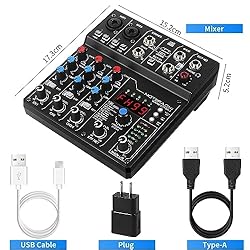 4 Channel Audio Mixer with 99 Sound Effects for