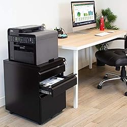 Mount-It! Black 3 Drawer Mobile File