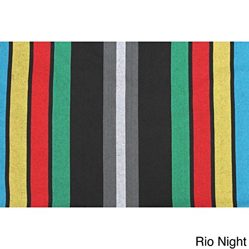 Vivere Double Hammock with Space Saving Steel Stand, Denim Bargain