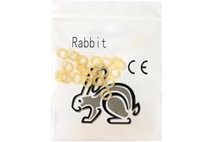 100PCS/bag X-Heavy 3.5 Oz. - Orthodontic Free Elastic -For Braces - Dental Rubber Bands (Rabbit 3/16" 3.5 Oz)