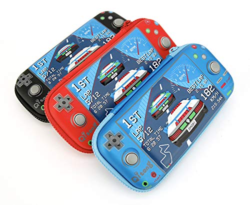 Hardtop Pencil Case for Boys - Game Controller 3D Embossed Design - Student Stationery Pencil Pouch with Zipper - Big Capacity with Compartments - Unique Gift (Black) - Thumbnail 2