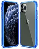 Mkeke Compatible with iPhone 11 Pro Case, Clear Anti-Scratch Shockproof Cases Cover for iPhone 11 Pro 5.8 inch-Blue