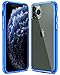 Mkeke Compatible with iPhone 11 Pro Case, Clear Anti-Scratch Shockproof Cases Cover for iPhone 11 Pro 5.8 inch-Blue