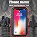 MRSMR iPhone X Case, 360 Aluminum Metal Protective Cover Waterproof Dust Proof Shockproof Military Grade Full Body Bumper Case Heavy Duty Shell with Glass Screen Protector for iPhone X